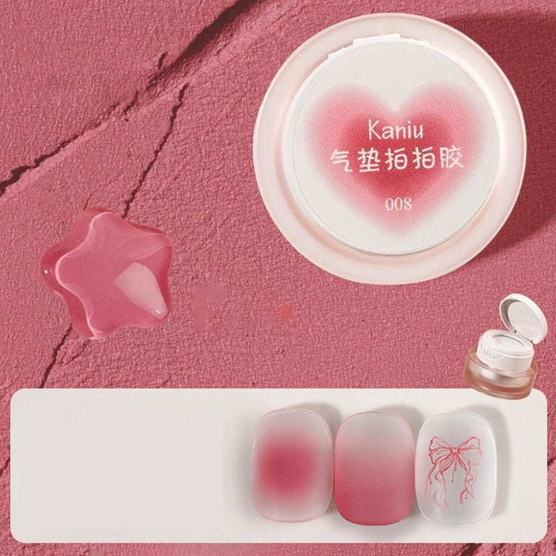 Kanu Mousse Cushion Gel High Saturation Blush Gradient Blending Transfer No Top Coat Covering Offline Nail Art Gel